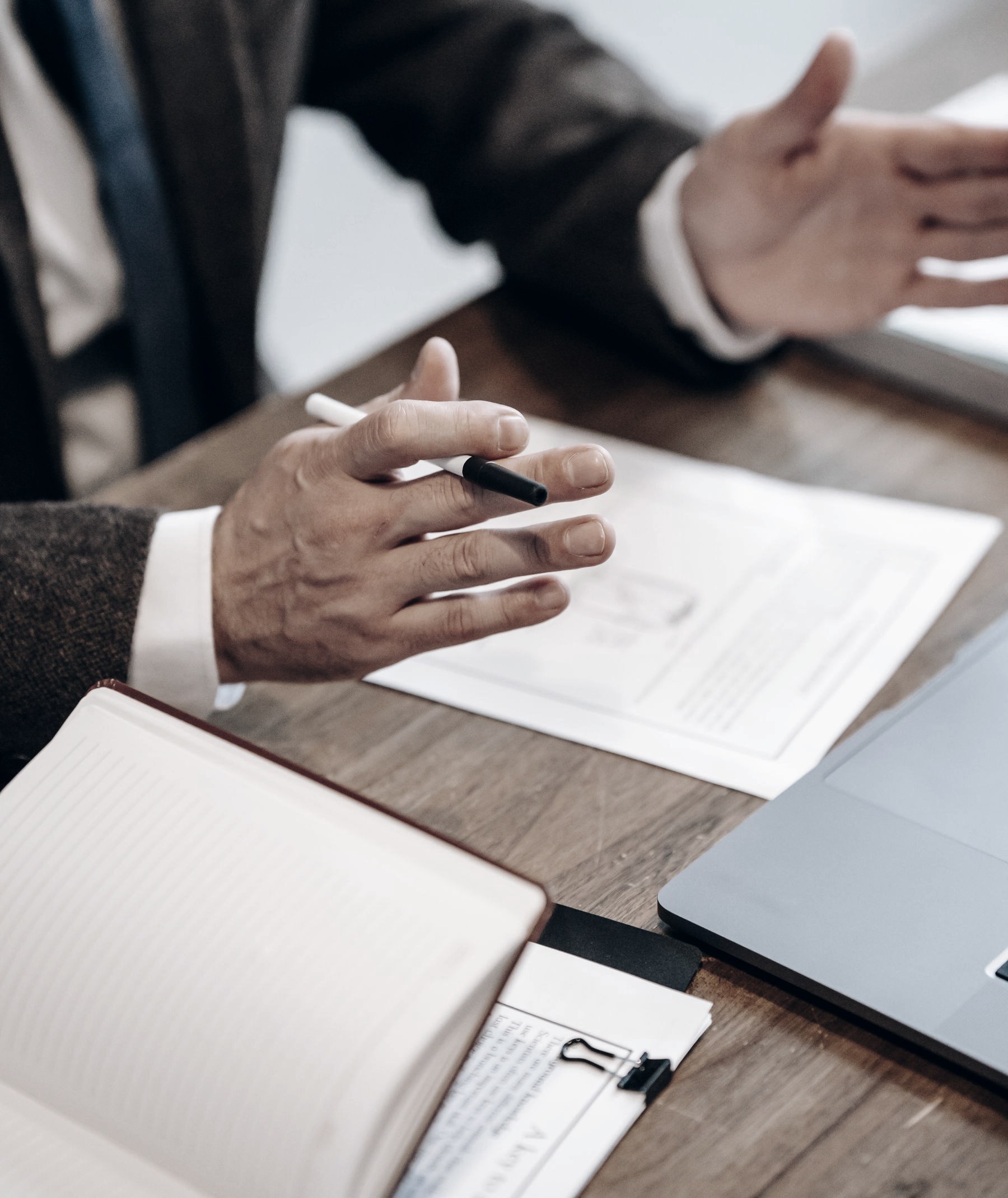 Reviewing a cash flow forecast with a client